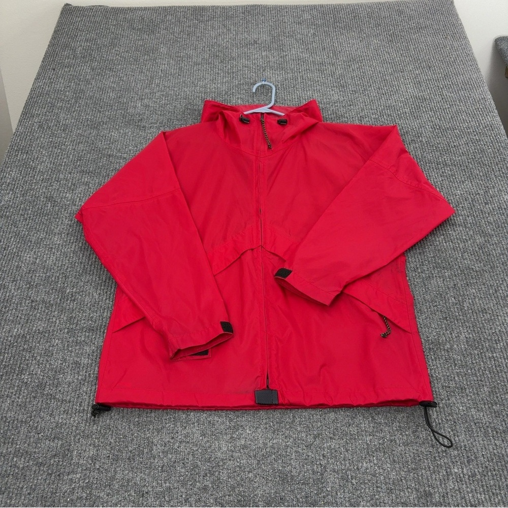 L.L. Bean Red Lightweight Windbreaker Jacket